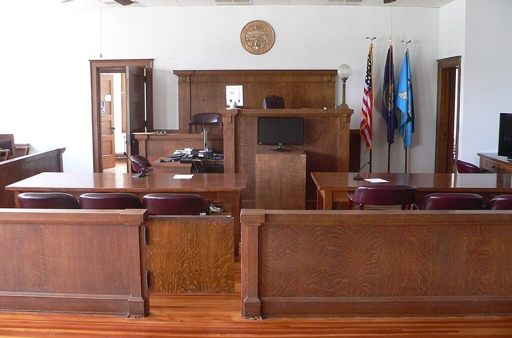 Webster County Nebraska Courthouse Courtroom